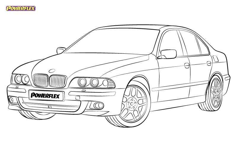 Silentblocs Powerflex BMW 5 Serie E39 520 tot 530 - BUN-PF-00175 - BUN-PF-00175
