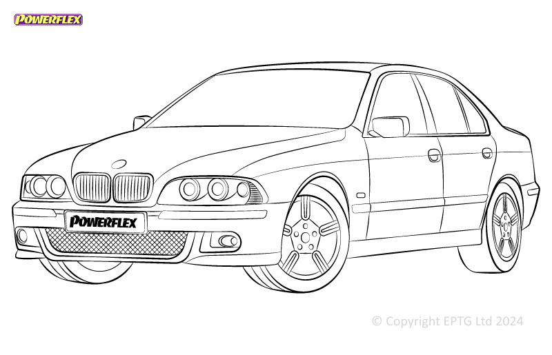 Boccole Powerflex BMW Série 5 E39 535 to 540 - BUN-PF-00177 - BUN-PF-00177