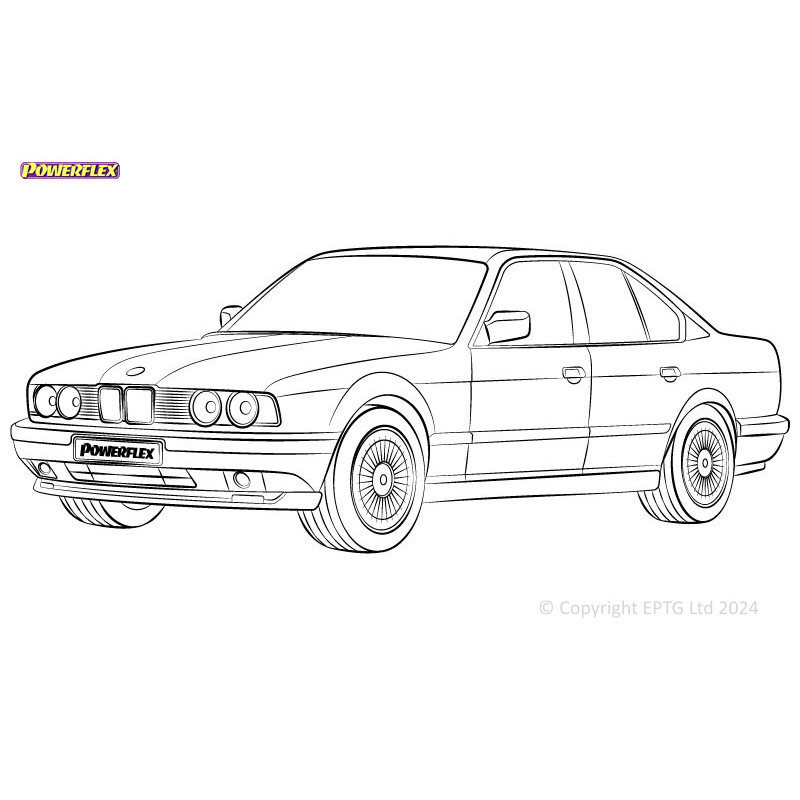Powerflex Silentblocks BMW 5 Serie E34 (1988 - 1996) - BUN-PF-00174 - BUN-PF-00174