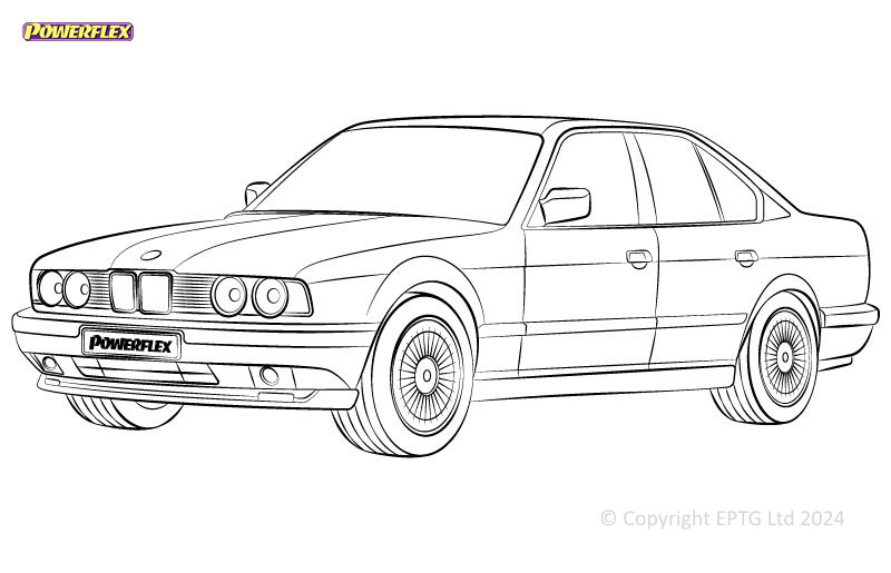 Powerflex bushes BMW Série 5 E34 (1988 - 1996) - BUN-PF-00174 - BUN-PF-00174