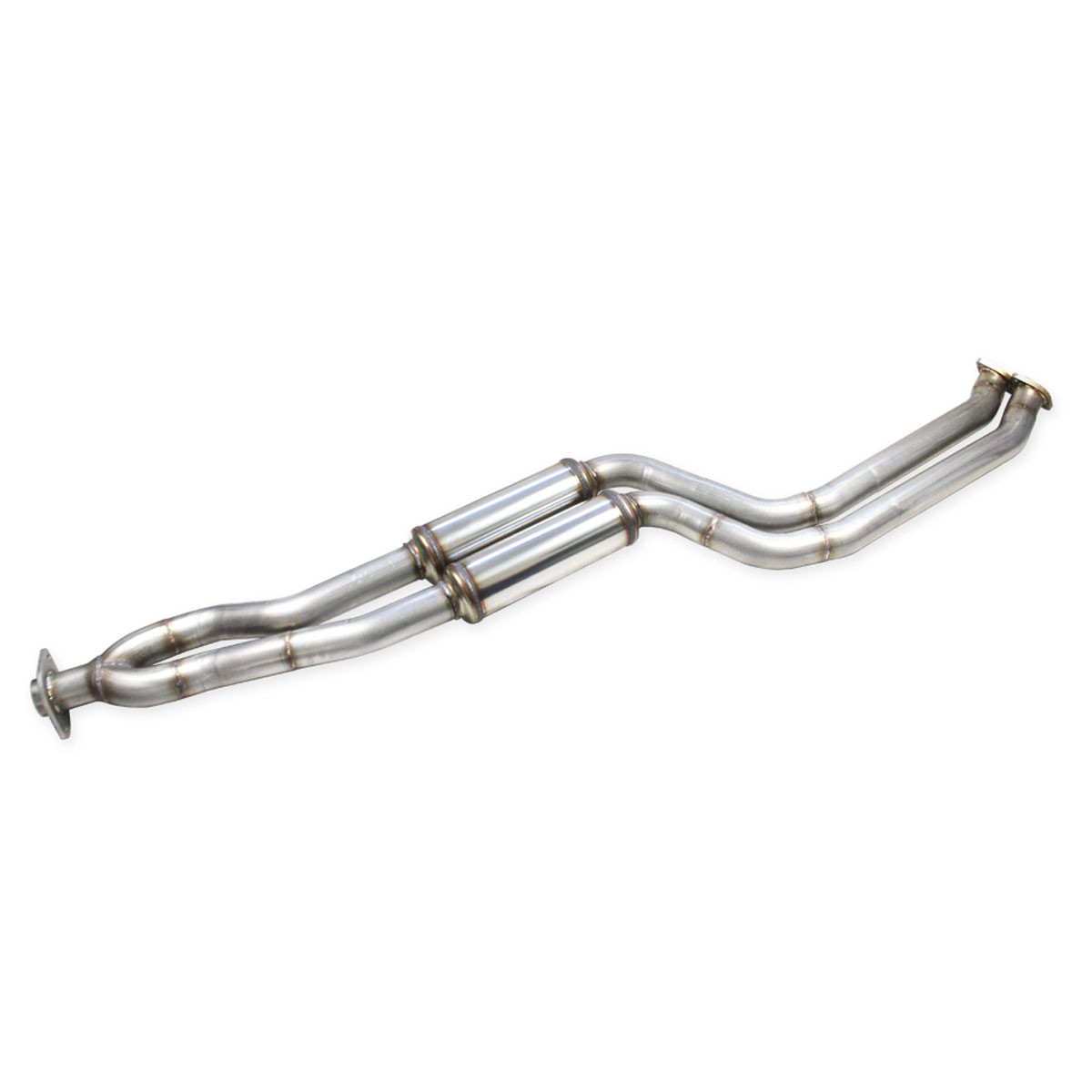Middenpijp met rvs demper BMW E82 135i Coupé 3,0 BiTurbo 2007-2010 - IC-TCSBME82 - TCSBME82 - 3666618503752