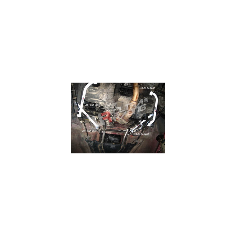 Onderste zijverstevigingsstang 2 x 2 bevestigingspunten ULTRA RACING Toyota MR2 SW20 - U-216839-X - UR-RS4-964P - 3666618693118