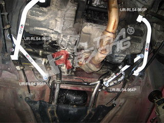 Barra di rinforzo laterale inferiore 2 x 2 punti ULTRA RACING Toyota MR2 SW20 - U-216839-X - UR-RS4-964P - 3666618693118