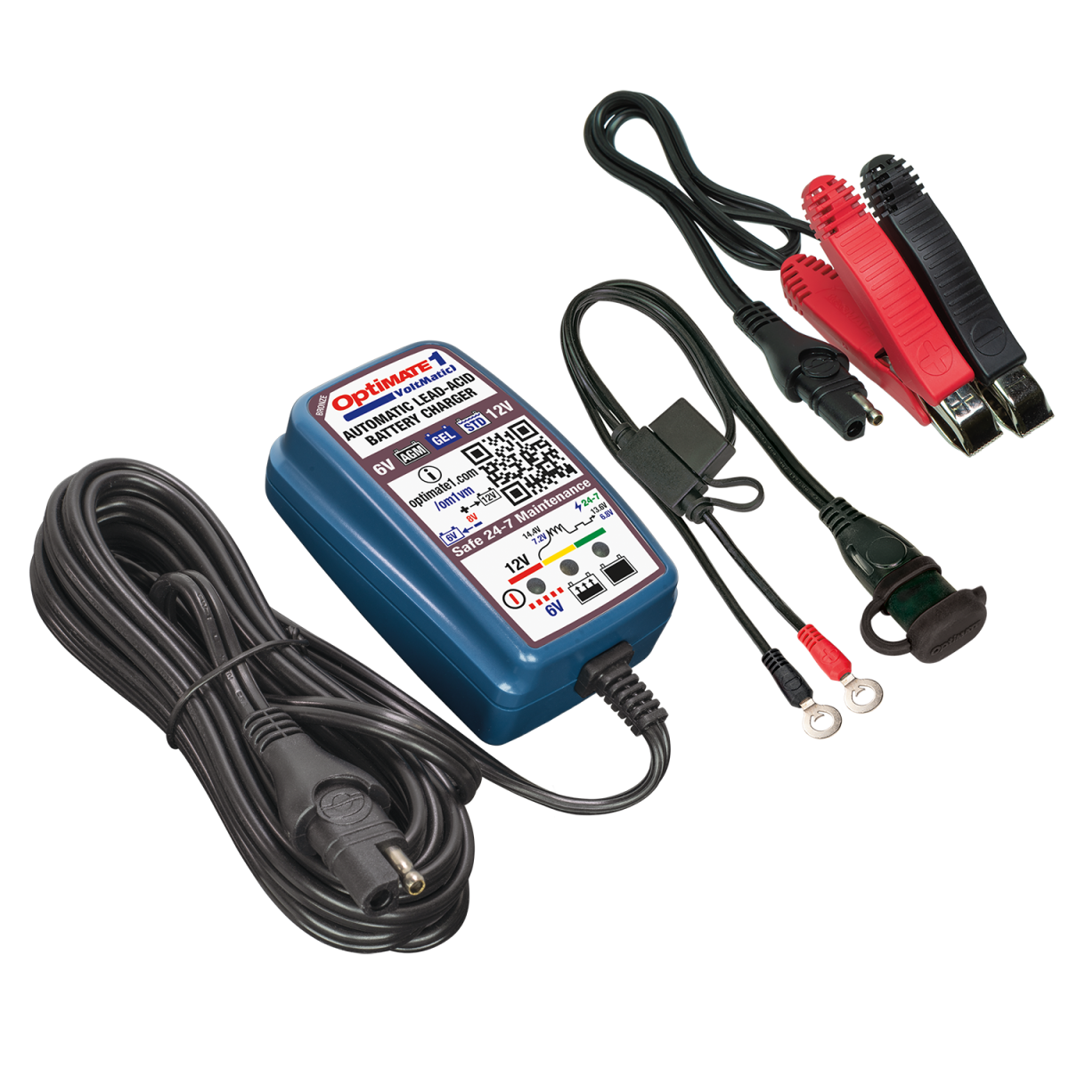 Chargeur batterie AGM, GEL, EFB et plomb-acide 12V OptiMate 1 Voltmatic TM400A - TM-400A - TM400A - 5425006146494