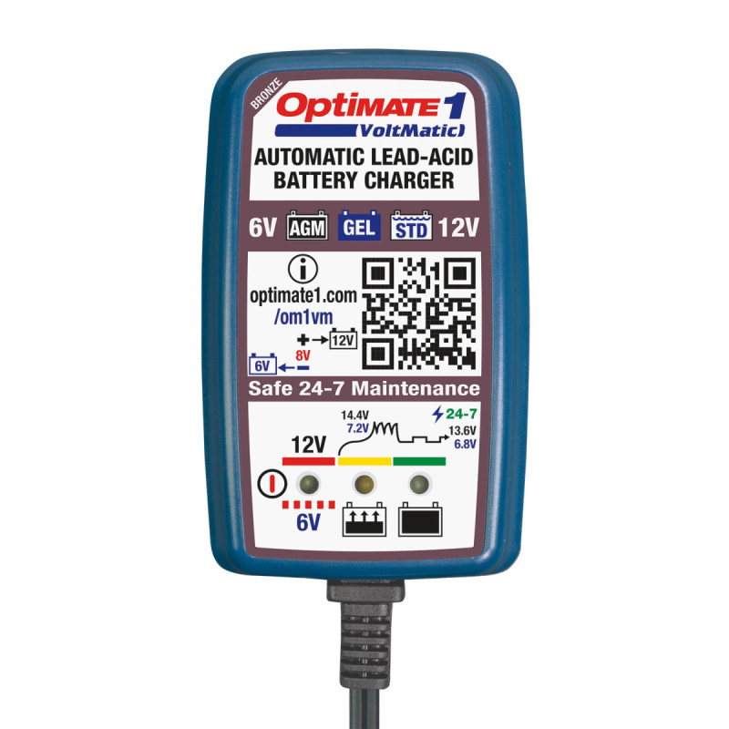 Chargeur batterie AGM, GEL, EFB et plomb-acide 12V OptiMate 1 Voltmatic TM400A - TM-400A - TM400A - 5425006146494