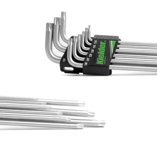 Set di chiavi Torx lunghe da 9 pezzi KIELDER - KWT-202-01T - KWT-202-01T - 5060441194961