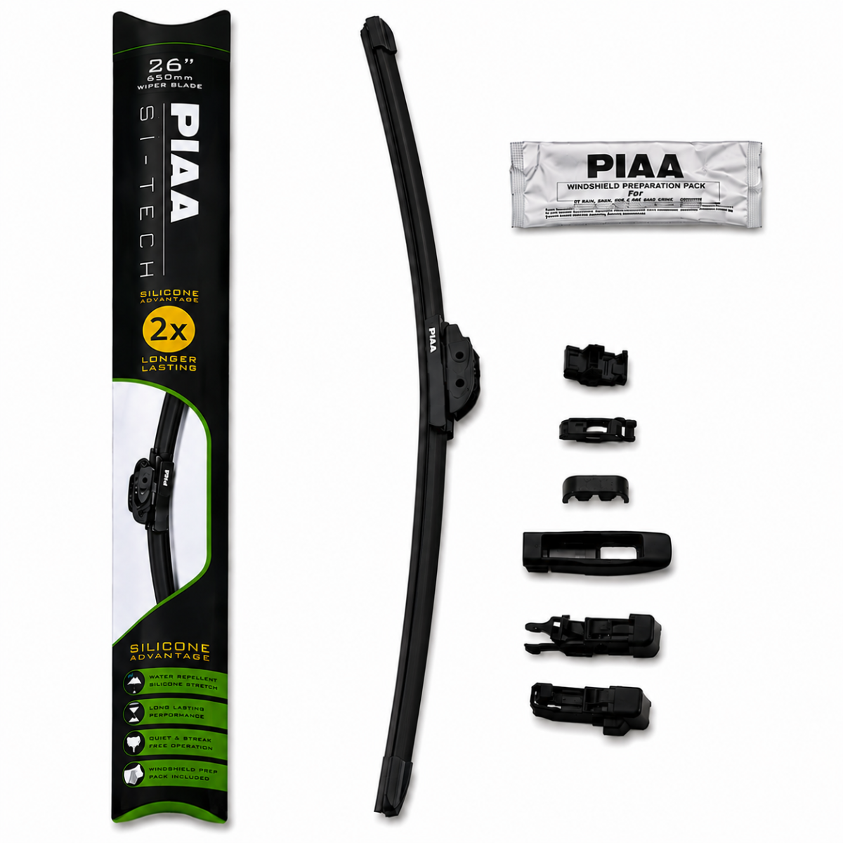 PIAA Si-Tech 97065B siliconen ruitenwisserblad 650 mm - PI-97065B - 97065B - 4960311063834
