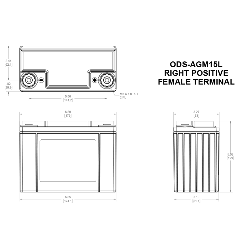 Odyssey Extreme PC545 ODS-AGM15L AGM-raceaccu 13 Ah 545 PHCA - ODY-EXTREME-20 - ODS-AGM15L / PC545 - 3661768288276
