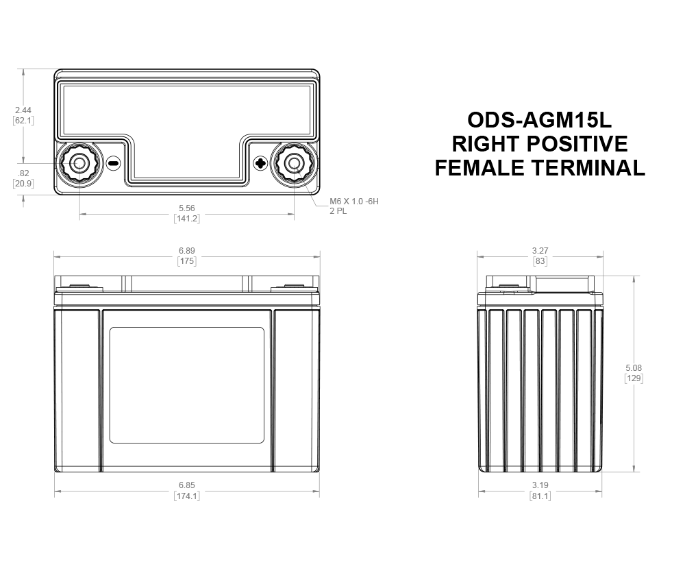 Odyssey Extreme PC545 ODS-AGM15L AGM Racing Battery, 13 Ah, 545 PHCA - ODY-EXTREME-20 - ODS-AGM15L / PC545 - 3661768288276
