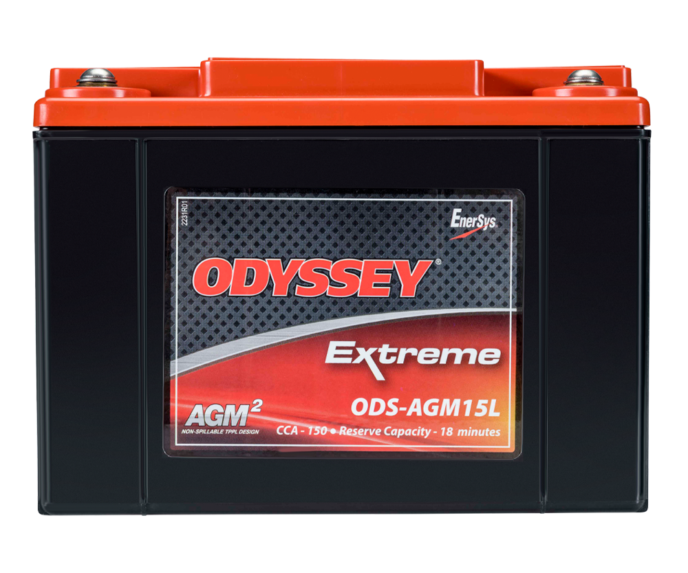 Odyssey Extreme PC545 ODS-AGM15L AGM Racing Battery, 13 Ah, 545 PHCA - ODY-EXTREME-20 - ODS-AGM15L / PC545 - 3661768288276