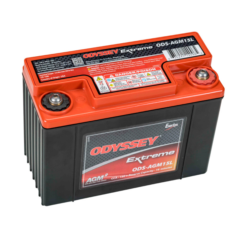 Batterie compétition AGM Odyssey Extreme PC545 ODS-AGM15L 13 Ah 545 PHCA - ODY-EXTREME-20 - ODS-AGM15L / PC545 - 3661768288276