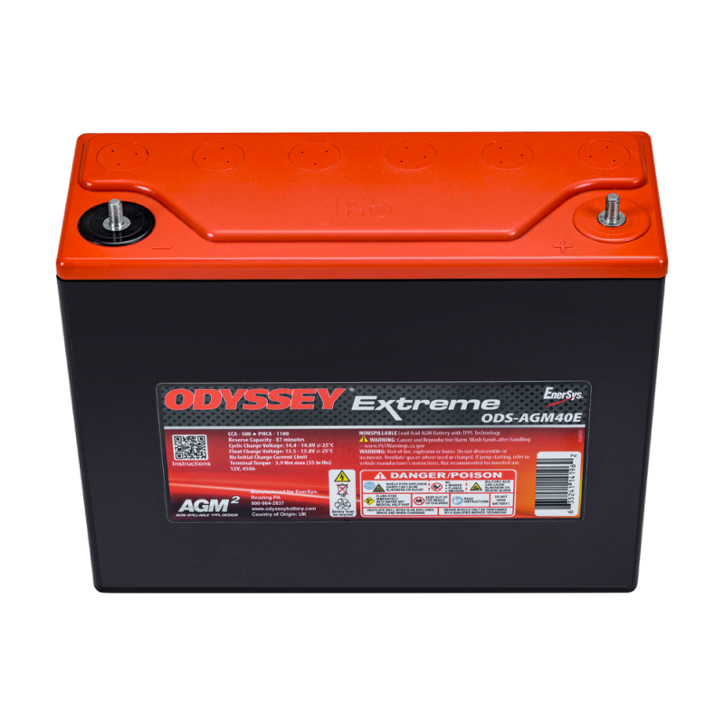 Odyssey Extreme PC1100 ODS-AGM40E 45 Ah 1100 PHCA Racing Battery - ODY-EXTREME-40 - ODS-AGM40E / PC1100 - 3661768124499
