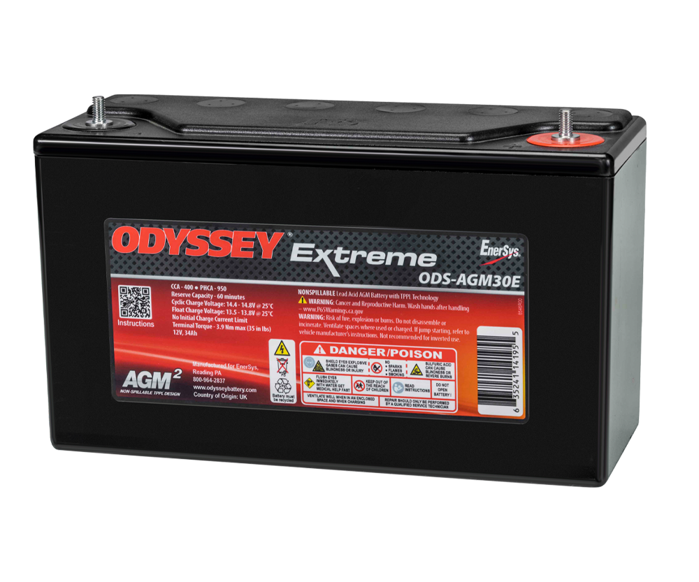 Odyssey Extreme PC950 ODS-AGM30E AGM-raceaccu 34 Ah 950 PHCA - ODY-EXTREME-30 - ODS-AGM30E / PC950 - 3661768124482