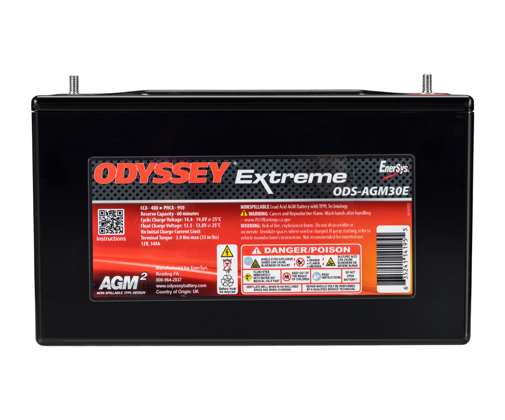 Odyssey Extreme PC950 ODS-AGM30E AGM-raceaccu 34 Ah 950 PHCA - ODY-EXTREME-30 - ODS-AGM30E / PC950 - 3661768124482