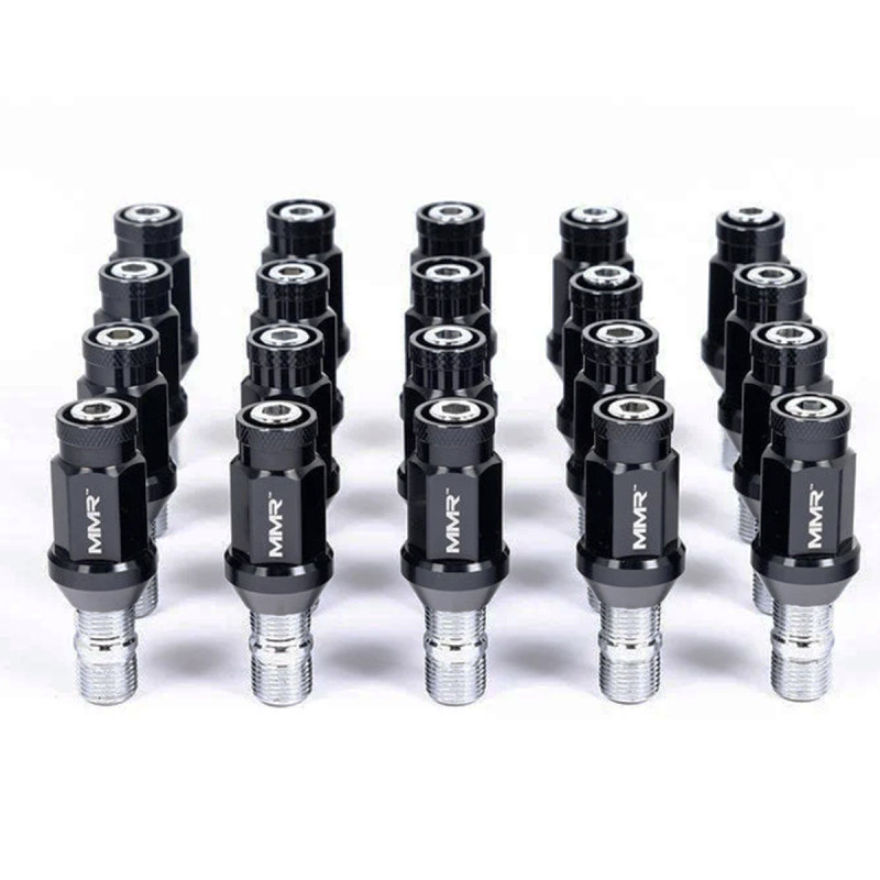 Kit composto da 20 tasselli M14x1,25 da 80 mm e 20 dadi conici MMR BMW MINI - MMR37-1501-80T - MMR37-1501-80T - MMR37-1501-80T - 3666618841250