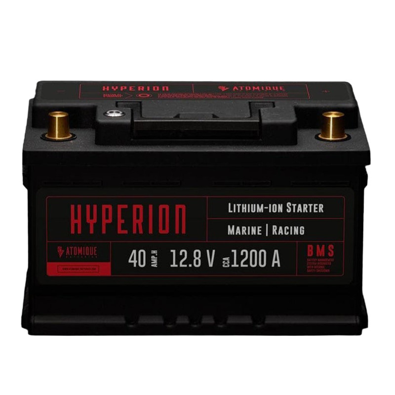 Batteria litio Atomique Batteries Hyperion 40-T6 Lithium-ion LiFePO4 12V alte prestazioni 40Ah - ATBAT-HYP40-T6 - 3770011694037