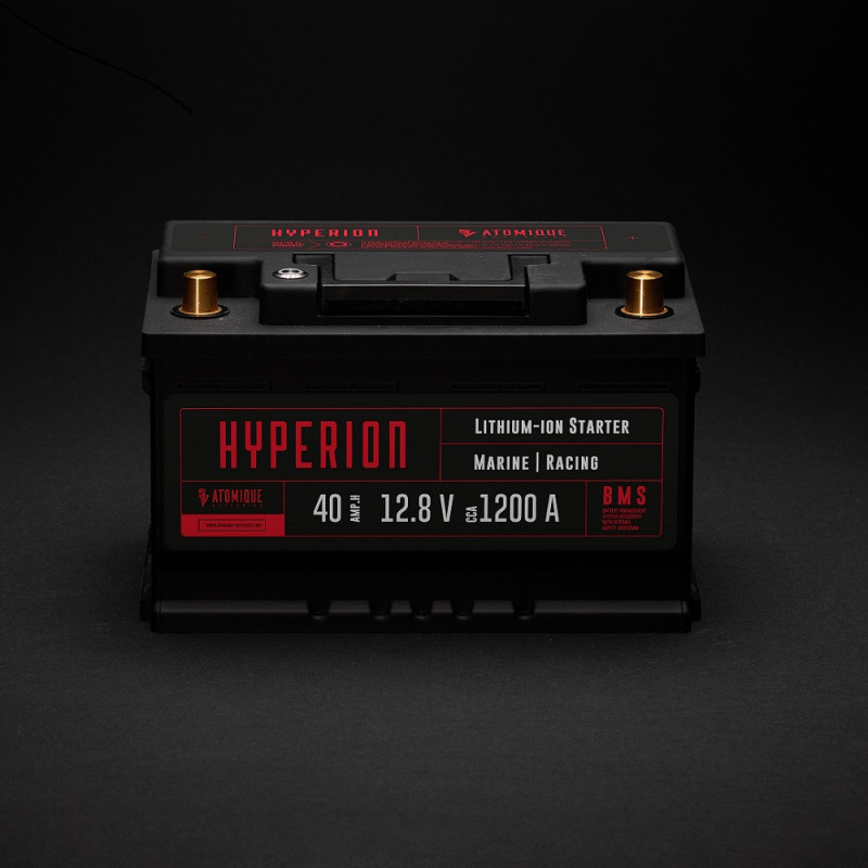 Batteria litio Atomique Batteries Hyperion 40-T6 Lithium-ion LiFePO4 12V alte prestazioni 40Ah - ATBAT-HYP40-T6 - 3770011694037