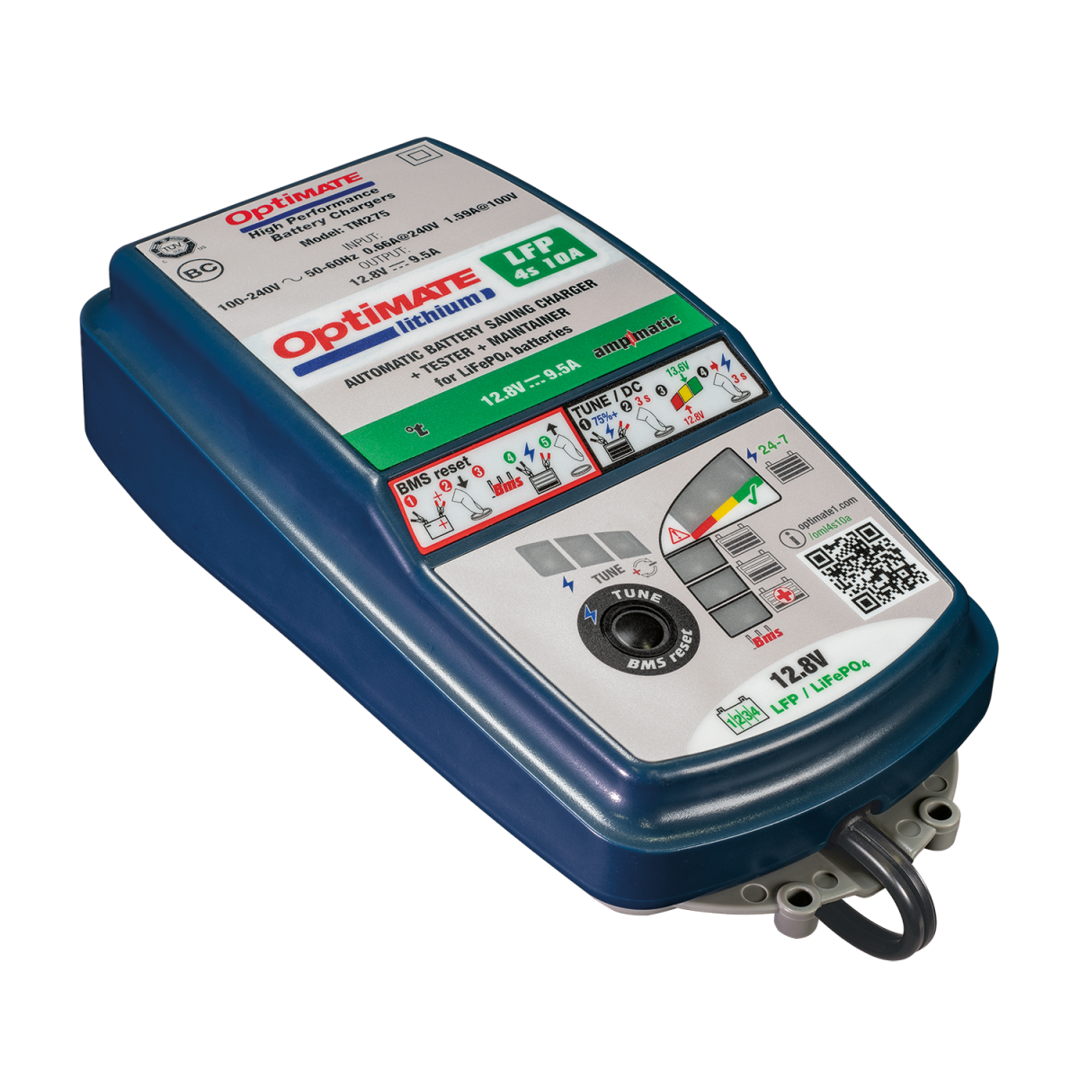 LiFePO4-acculader 12,8 V OptiMate Lithium 4S 10 A TM274 V2 - TM-274V2 - TM274 V2 - 5425006140591