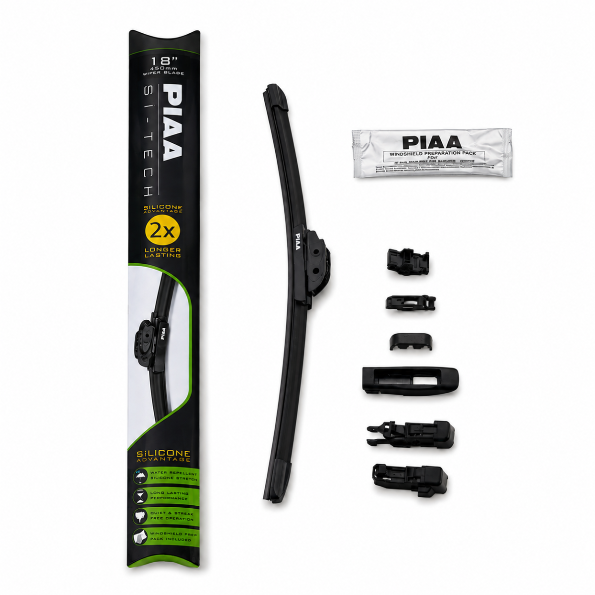 PIAA Si-Tech 97045B siliconen ruitenwisserblad 450 mm - PI-97045B - 97045B - 4960311063773