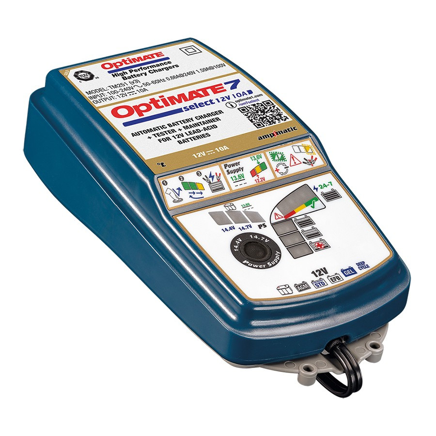 Acculader OptiMate 7 Select 12V 10A AGM EFB  TM250 V3 - TM-250V3 - TM250 V3 - 5425006140485