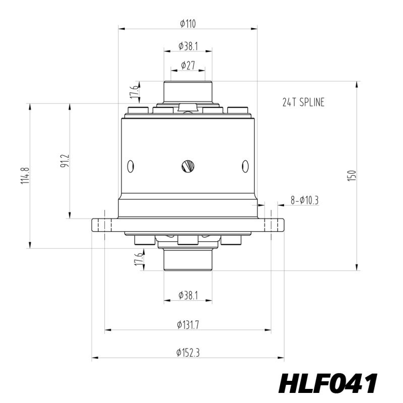 Differenziale a slittamento limitato Blackline Opel Manta Ascona GT RA18 - HLF041 - BR-AB-O01 - HLF041 - 3661768024980