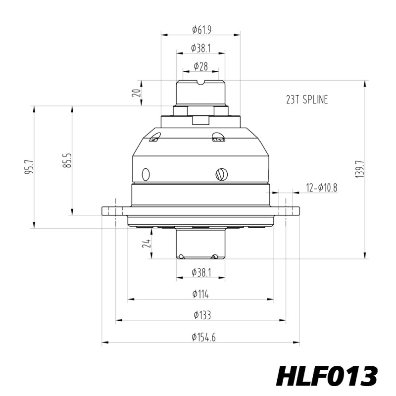 Blackline Limited Slip Differential for Ford Fiesta, Focus, and Escort BC IB5 - HLF013 - BR-AB-F02 - HLF013 - 3661768024867