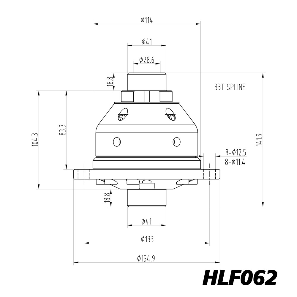 Blackline Limited Slip Differential for VW Golf, Beetle, Jetta, and Vento 02J - HLF062 - BR-AB-VW03 - HLF062 - 3661768025123
