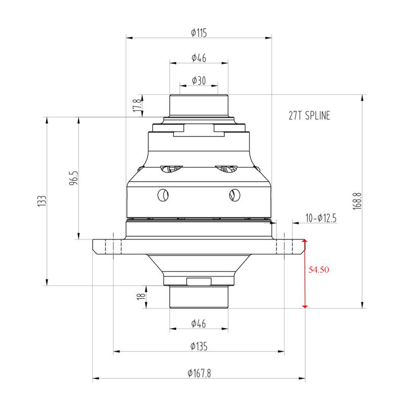 Zelfblokkerend differentieel Blackline BMW E39 E46 E60 E90 E92 188L - HLF023 - BR-AB-B04 - HLF023 - 3661768024829