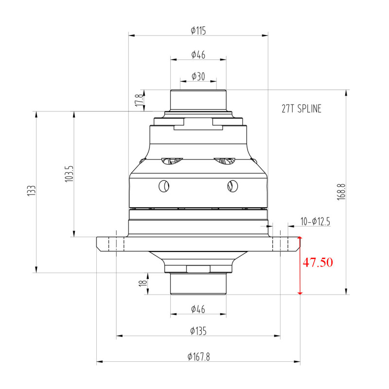 Zelfsperrendifferentieel Blackline BMW 1-serie, 3-serie, 5-serie, Z4, X3 188K - HLF024 - BR-AB-B05 - HLF024 - 3661768024836