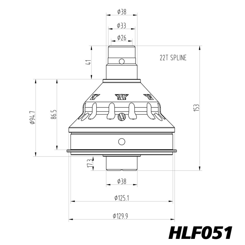 Différentiel autobloquant Blackline Citroën Saxo Peugeot 106 205 boîte MA - HLF051 - BR-AB-P02 - HLF051 - 3661768025017