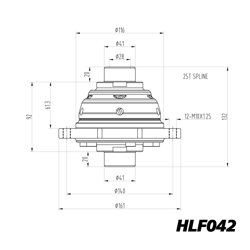 Différentiel autobloquant Blackline Opel Astra H OPC Corsa D OPC boîte M32 - HLF042 - BR-AB-AL01 - HLF042 - 3661768024782