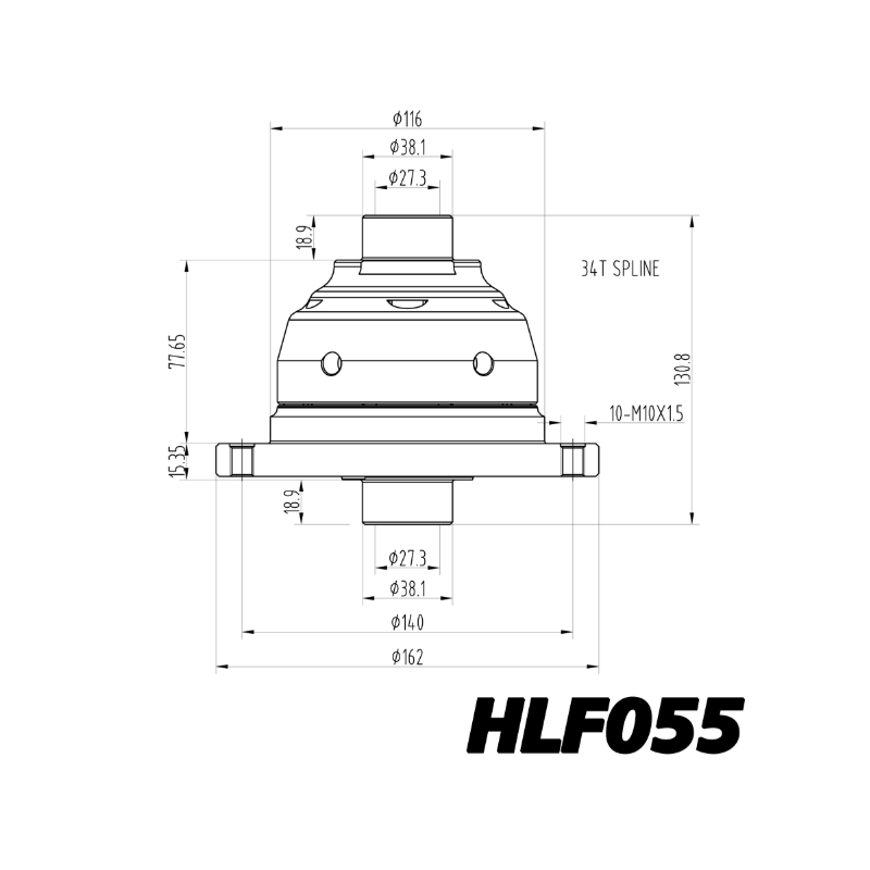 Blackline Limited Slip Differential for Renault Clio 4 RS 200 Trophy 220 EDC - HLF055 - BR-AB-R03 - HLF055 - 3666618795119