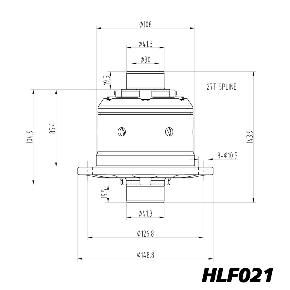 Zelfsperrendifferentieel Blackline BMW E21 E30 E36 X5 E53 X3 E83 Z3 168 - HLF021 - BR-AB-B02 - HLF021 - 3661768024805