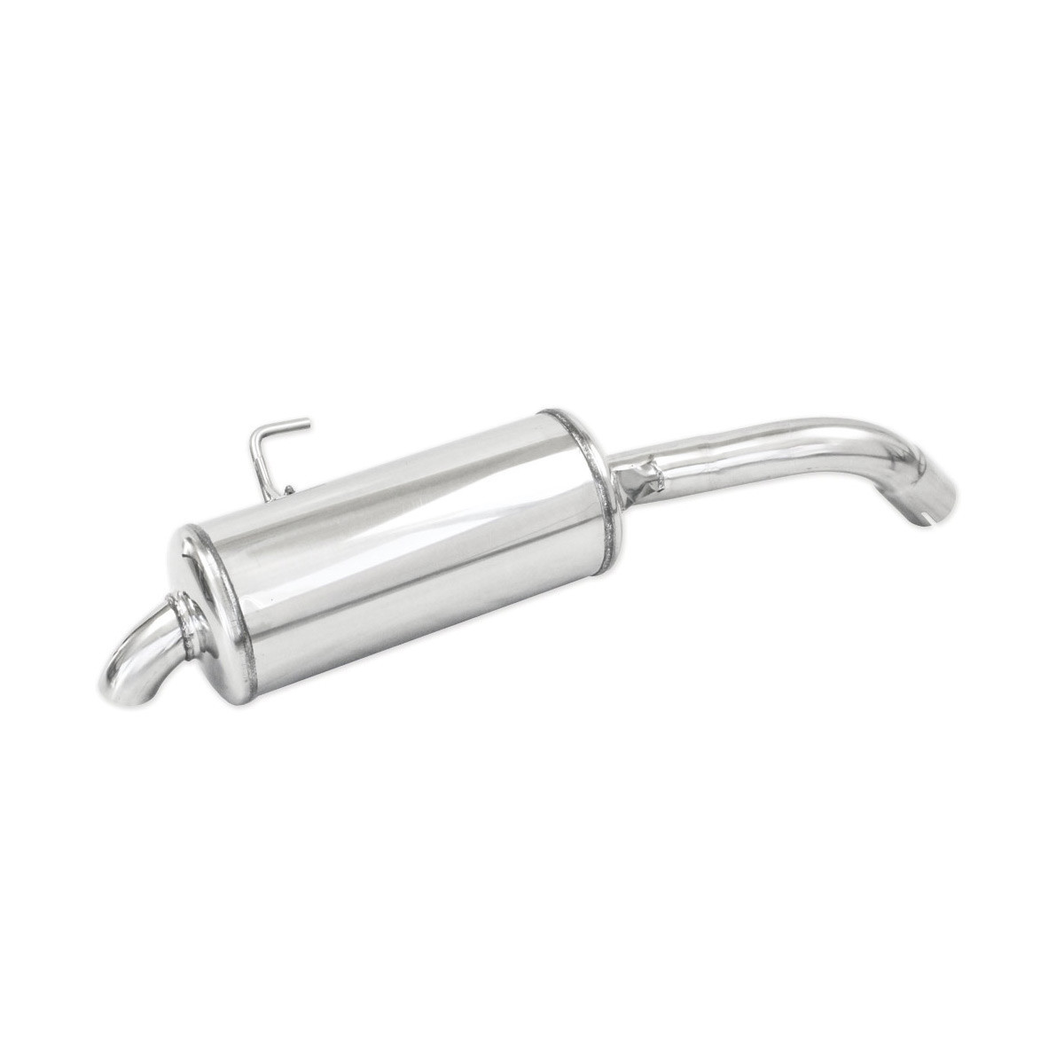 Pot d'échappement sport Inoxcar RECL.13 pour Renault Clio 2 RS Phase 2 2.0 16V 172 ch (2001-2004). Silencieux arrière inox à sor - IC-RECL13 - RECL.13 - 3661768102817