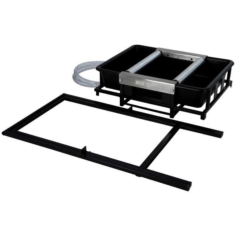 Zwarte stalen wasbak - BG-R178 - BGR178 - 5060252096607