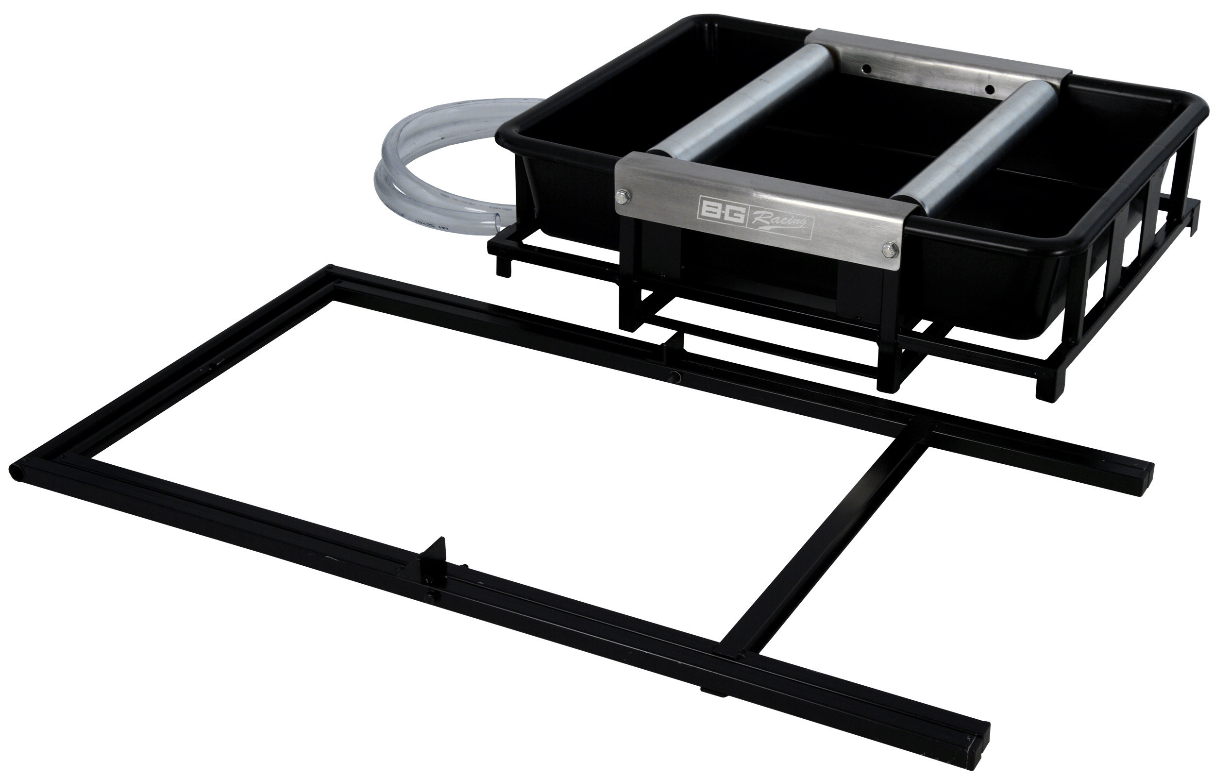 Zwarte stalen wasbak - BG-R178 - BGR178 - 5060252096607