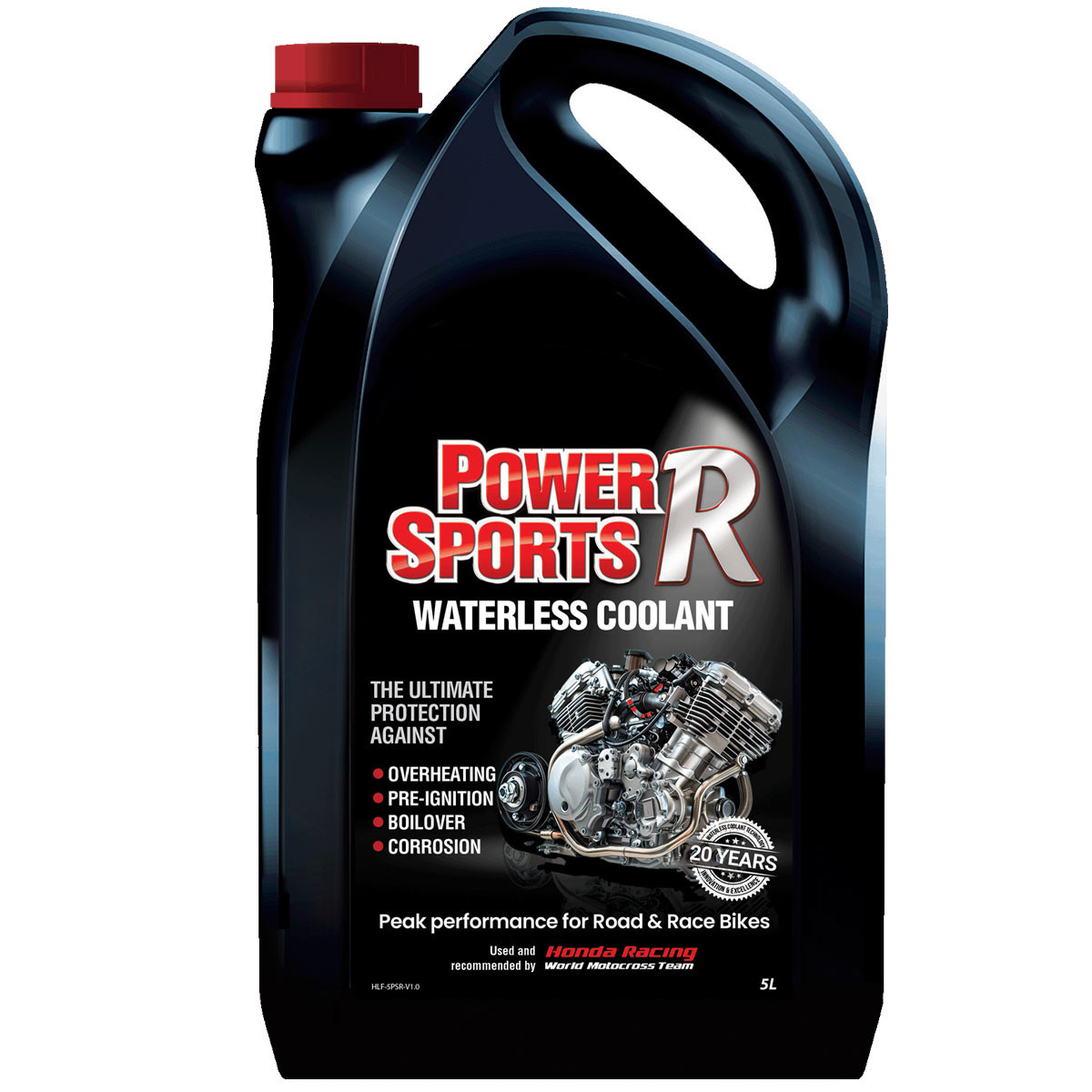 Liquide de Refroidissement Moto Hawk PowerSports R Sans Eau 5L - EV-PWRSPORT-R-5L - EPS-R-05L - 3661768477403