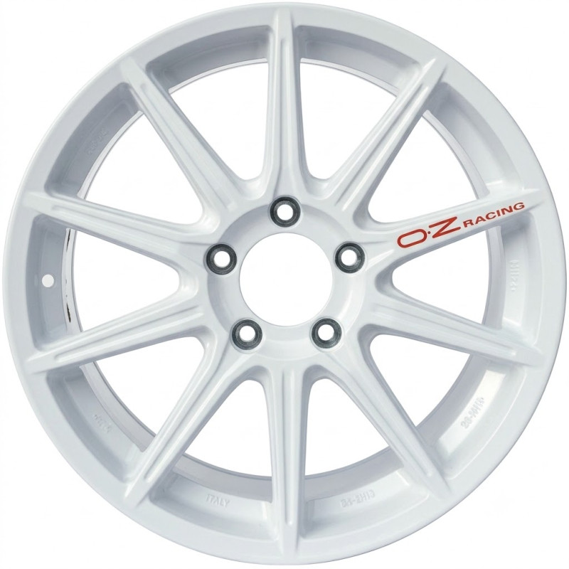 Cerchio in lega OZ Racing Rally Tarmac 18x8 Bianco Racing - Skoda Fabia RS Rally2 - OZ-TARMACRALLYR2-801823-BL - W01E06003 33 - 3666618664705