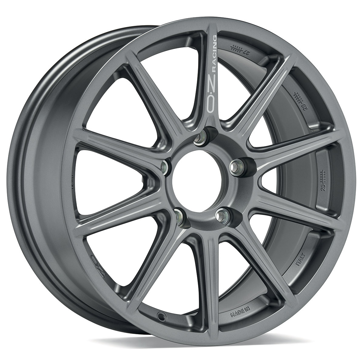 Jante alu OZ Racing Rally Tarmac 18x8 Gris Graphite Mat - Toyota Yaris GR Rally2 - W01E31001YL3 - OZ-TARMACRALLYR2-801831-A - W01E31001 YL3 - 3666618799216