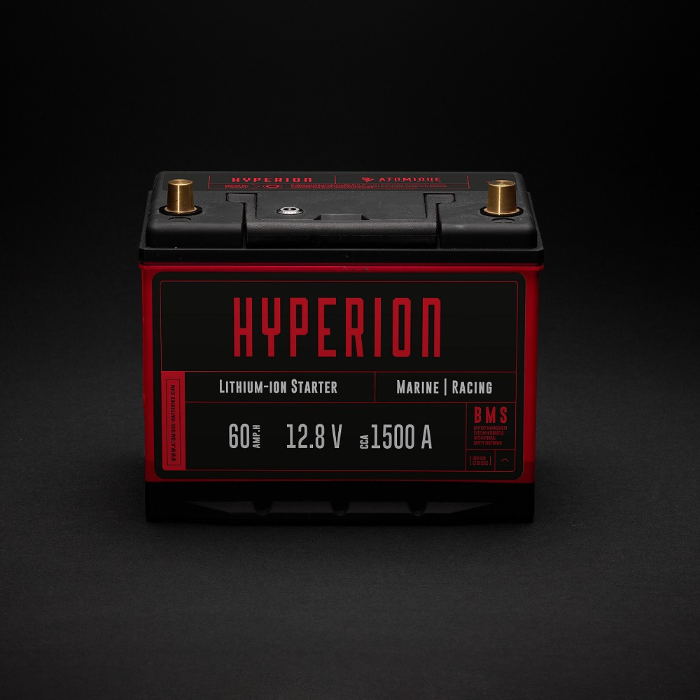 Batteria litio Atomique Batteries Hyperion 60 Lithium-ion LiFePO4 12V alte prestazioni 60Ah - ATBAT-HYP60 - AB-HYP60 - 3770011694006