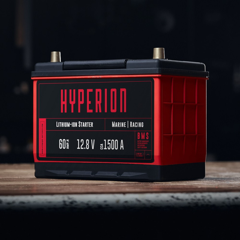 Batterie Lithium Atomique Batteries Hyperion 60 Lithium-ion LiFePO4 12V haute performance 60Ah - ATBAT-HYP60 - AB-HYP60 - 3770011694006