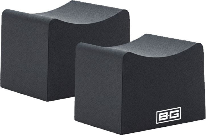 Paire de supports de roues BG Racing BG6509 en mousse EPS haute densité. Hauteur 30 cm, surface antidérapante et charge maximale - BG-6509 - BG6509 - 5061105390620