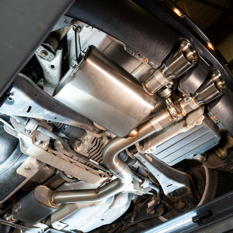 Catback Milltek V2 Volkswagen Golf 5 R32 avec valve sorties inox poli - MLK-SSXVW780 - SSXVW780