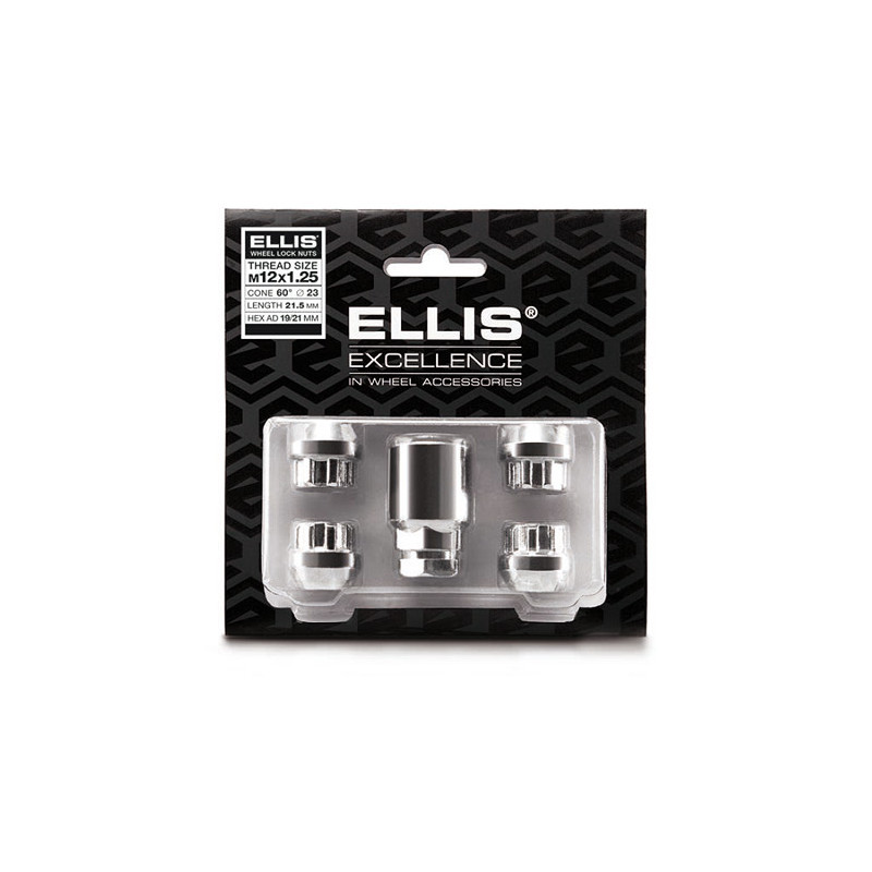 Kit de 4 écrous antivol de roue ouvert 60° - DM-IGARD-EC.12X125 - NTXACN21A - 3666618797458