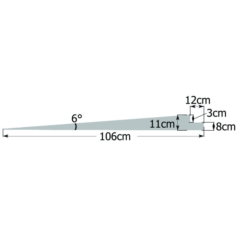 BG Racing 6° Loading Ramps 107 x 35 cm BG6500 - BG-6500 - BG6500 - 5061105390538