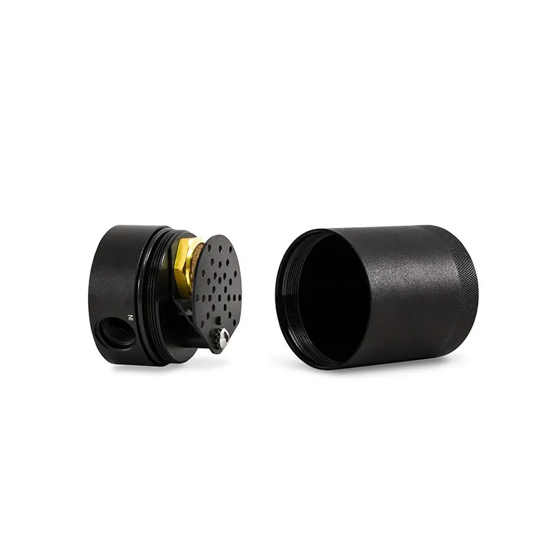 Mishimoto Universal Compact Baffled Oil Catch Can, 2-Port - MIM-BCC-CBTWO.N - MMBCC-CBTWO-BK