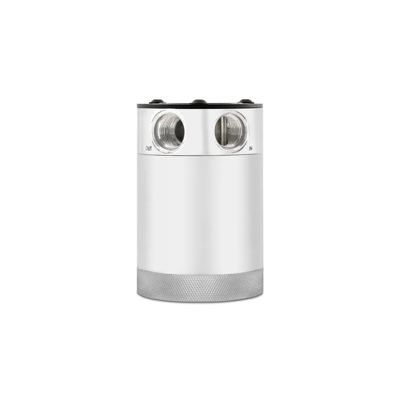 Mishimoto Universal Compact Baffled Oil Catch Can, 2-Port - MIM-BCC-CBTWO.SI - MMBCC-CBTWO-P