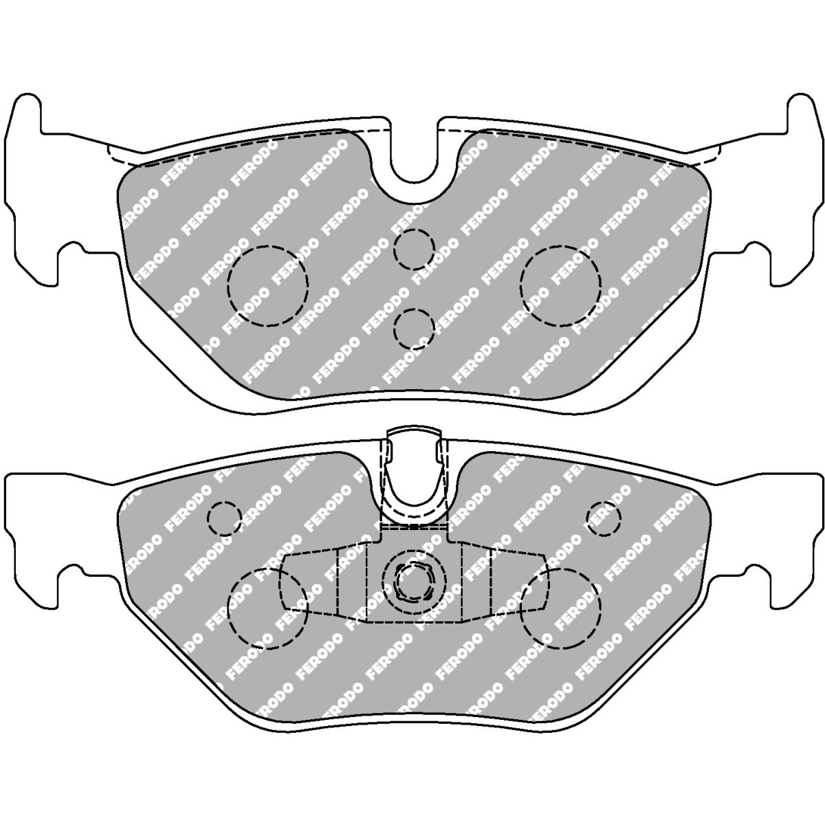 Pastiglie freno FERODO DS UNO posteriore BMW E87/E90/E91/E92 - F-CP1807Z - FCP1807Z - 3661768788110