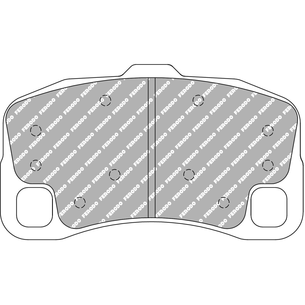 Plaquettes de frein FERODO DS 3.12 arrière PORSCHE 911 997 - F-RP3143G - FRP3143G - 3661768792629