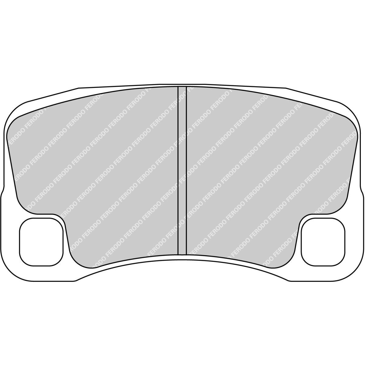 Remblokken FERODO DS2500 achter PORSCHE 911 997 - F-RP3143H - FRP3143H - 3661768792636